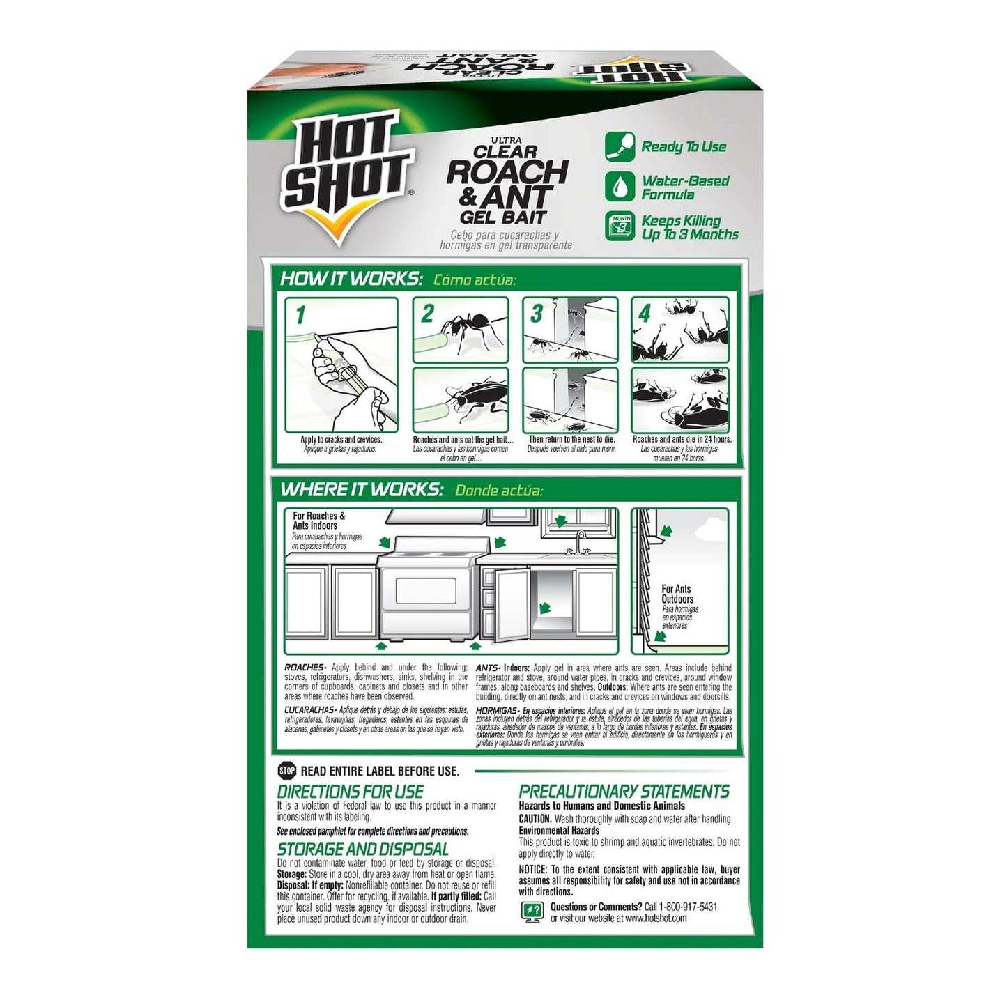  Hot Shot Ultra Clear Ant Bait 1 Pk
