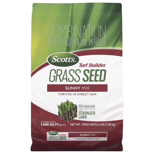  Scotts Turf Builder Mixed Full Sun Fertilizer/Seed/Soil Improver 2.4 Lb