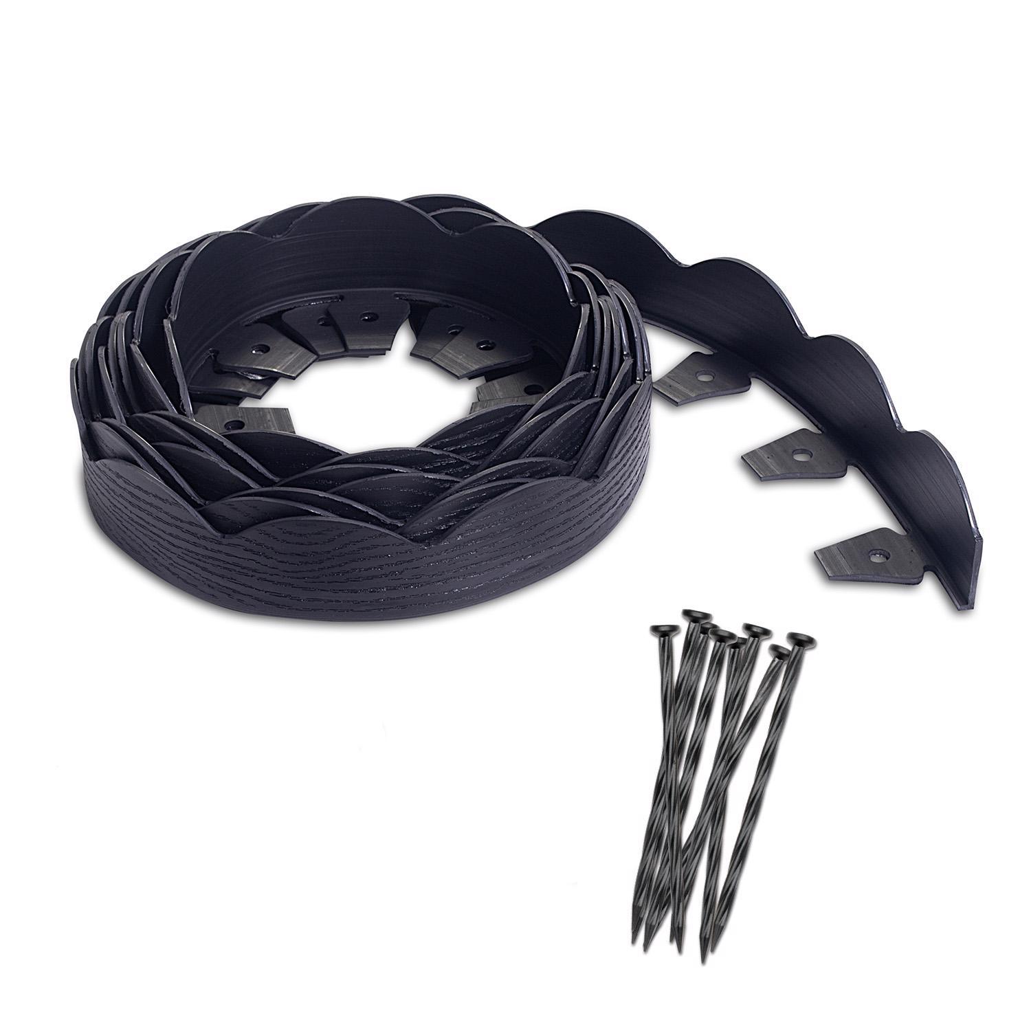  Dimex EasyFlex 20 Ft. L Plastic Black Landscape Edging Kit