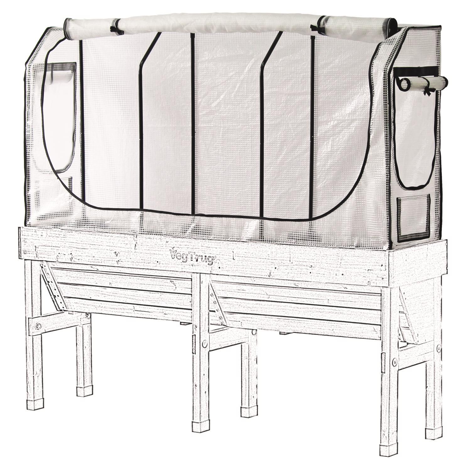  VegTrug WallHugger Multicolored 70.5 In. W X 16.5 In. D X 35.5 In. H Greenhouse