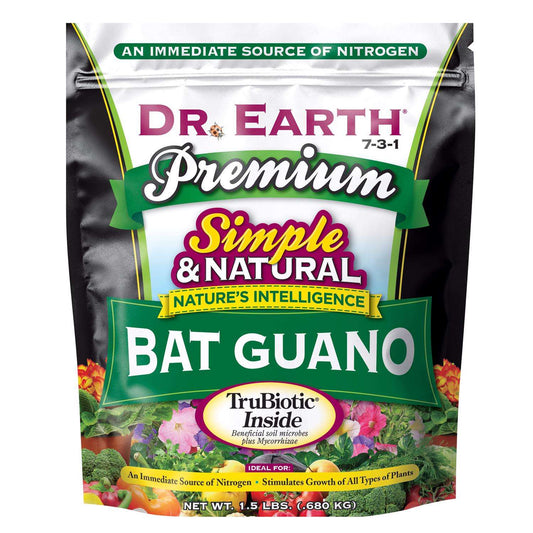  Dr. Earth Pure & Natural Organic Granules Bat Guano 1.5 Lb