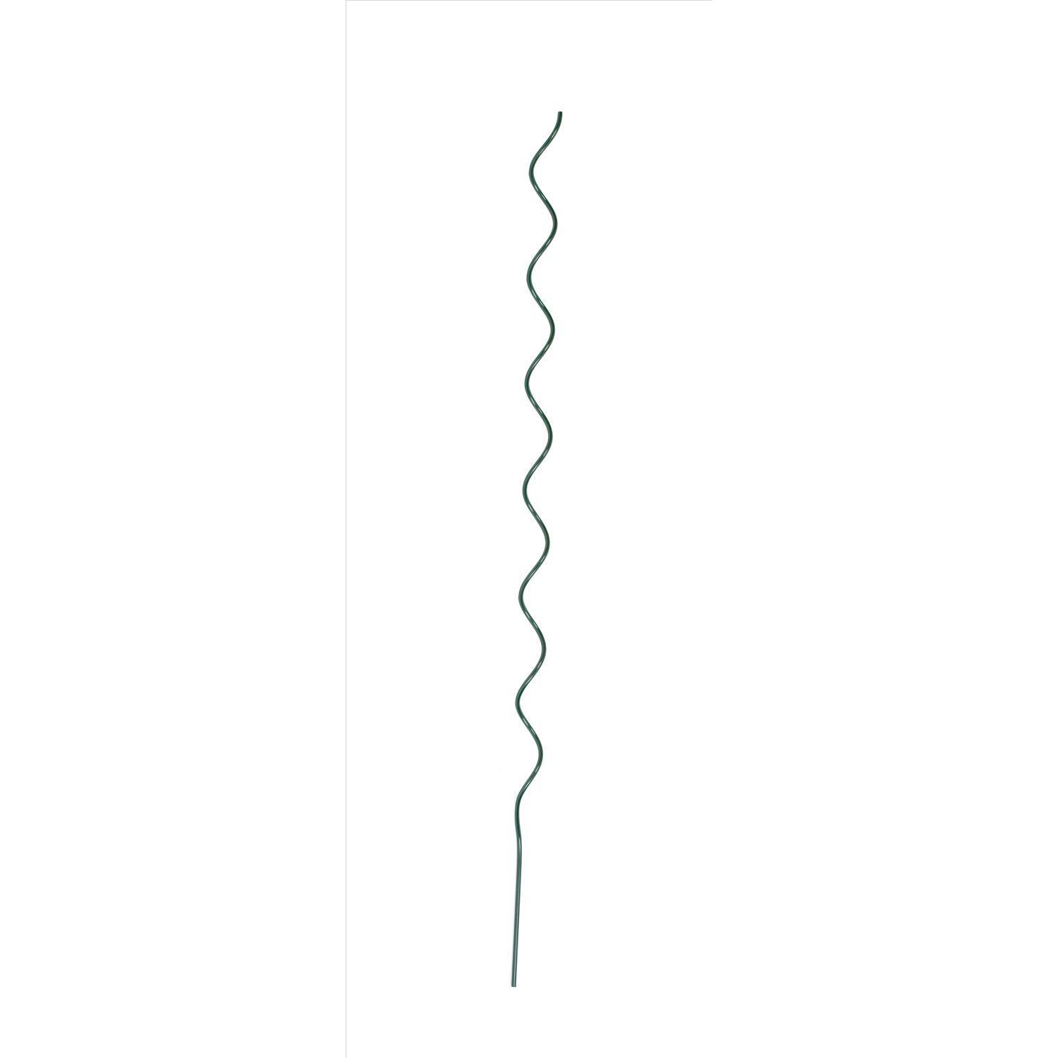  Panacea 48 In. H X 0.5 In. W X 0.5 In. D Green Metal Spiral Stake