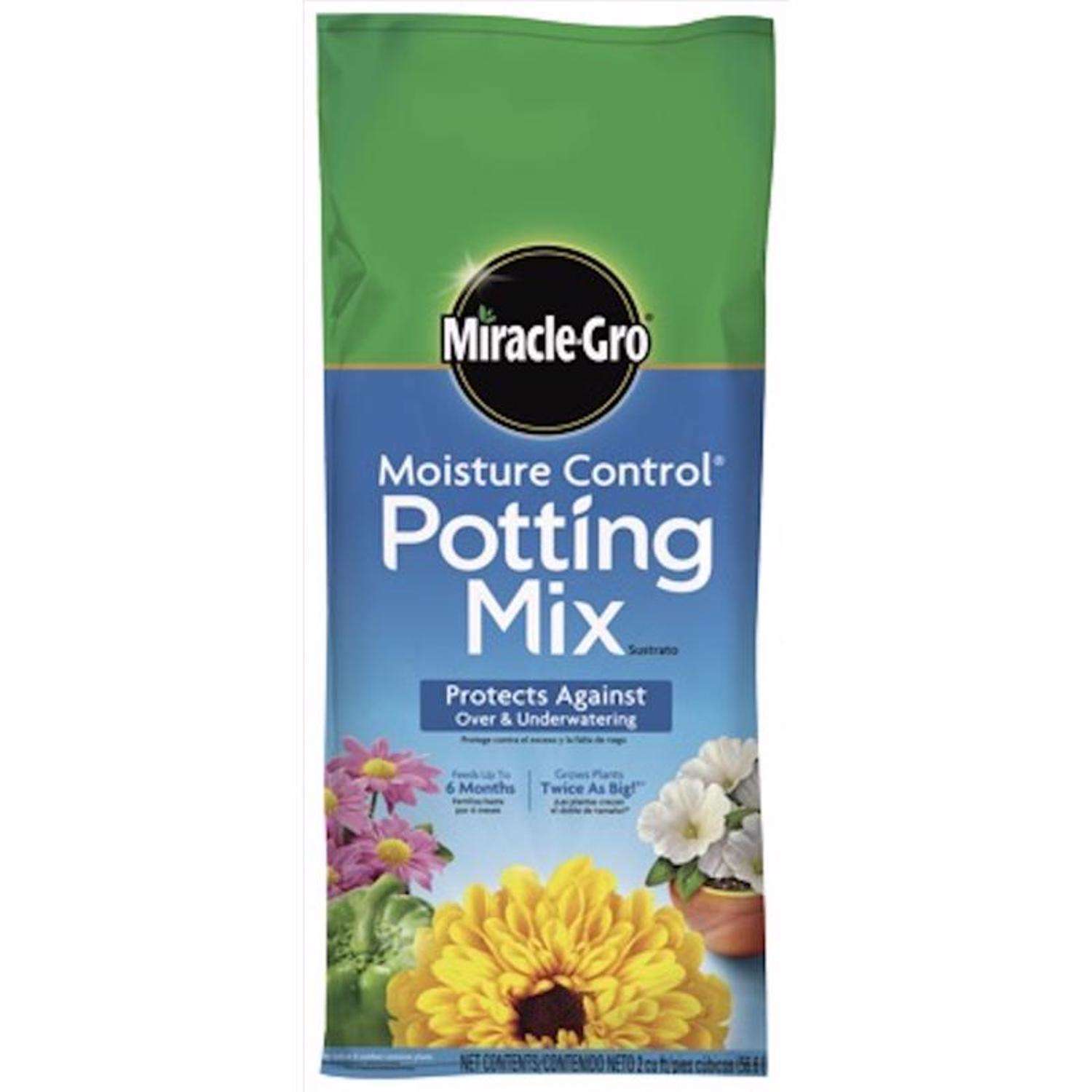  Miracle-Gro Moisture Control Flower Potting Mix 2 Cu Ft