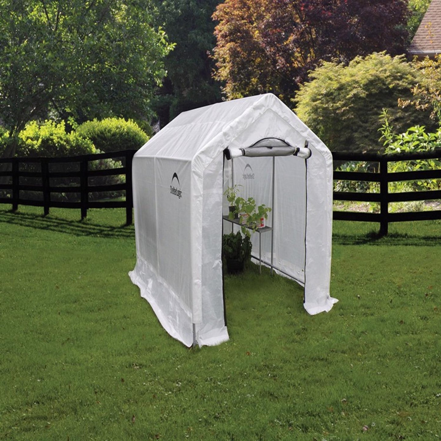  ShelterLogic GrowIt Translucent 96 In. W X 72 In. D X 78 In. H Peak Style Greenhouse