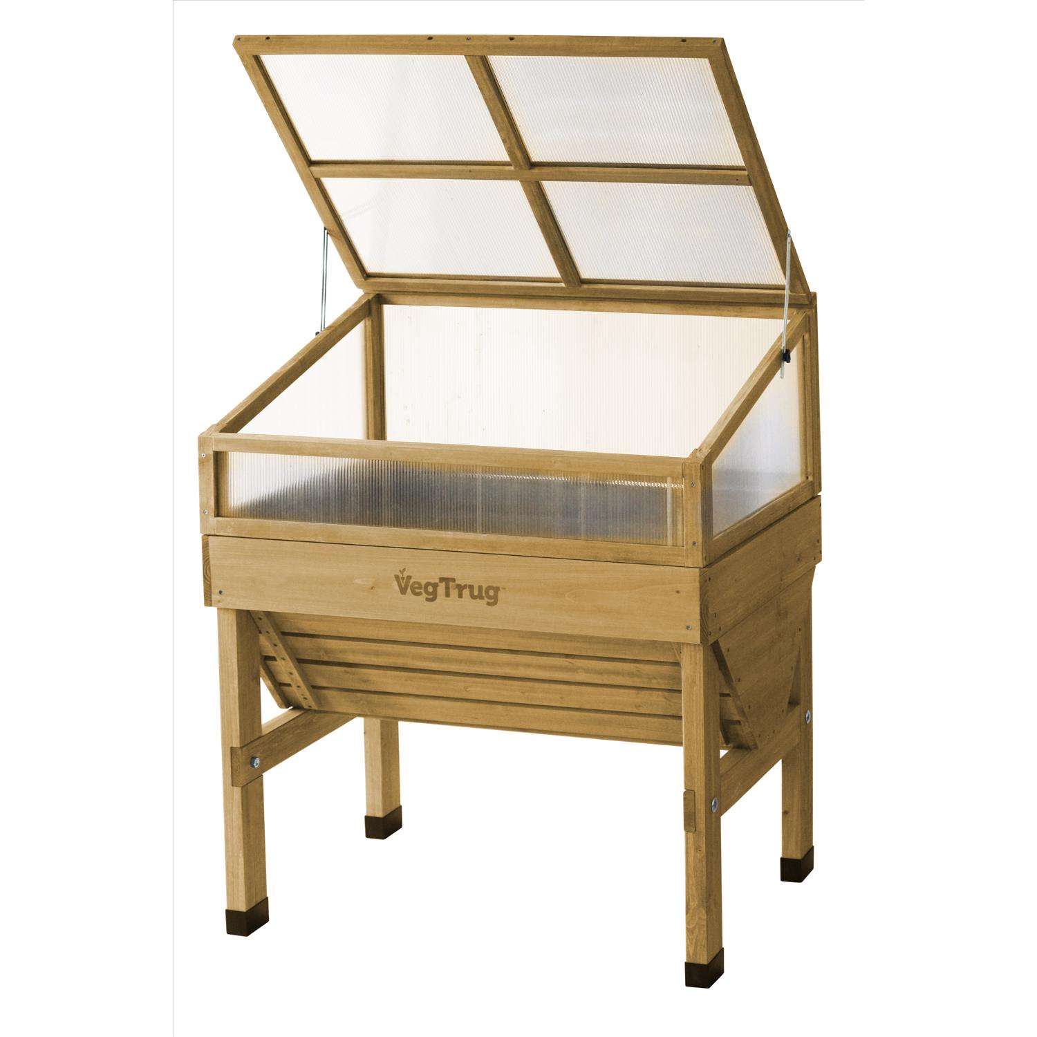 VegTrug Cold Frame Natural 18 In. H X 41 In. W Raised Bed Greenhouse