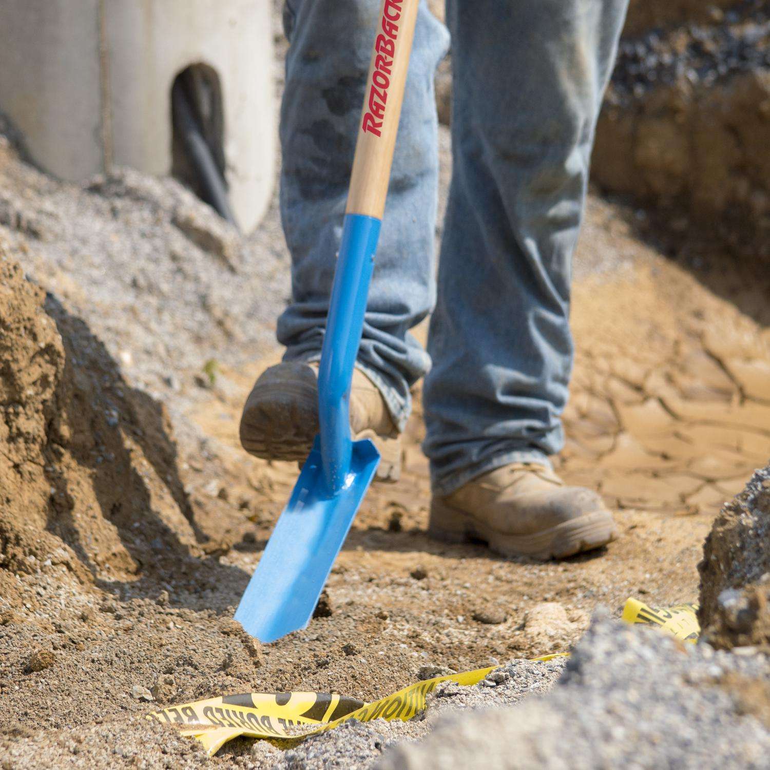  Razor-Back 57.88 In. Steel Trenching Shovel Wood Handle