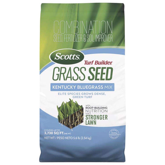 Scotts Turf Builder Kentucky Bluegrass Sun Or Shade Fertilizer/Seed/Soil Improver 5.6 Lb