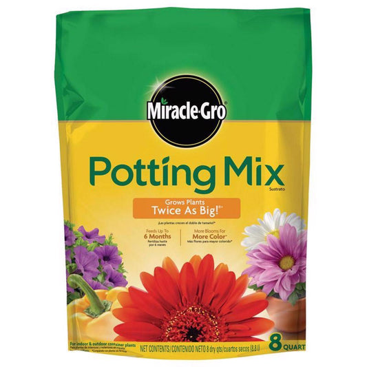 Miracle-Gro Flower And Plant Potting Mix 8 Qt