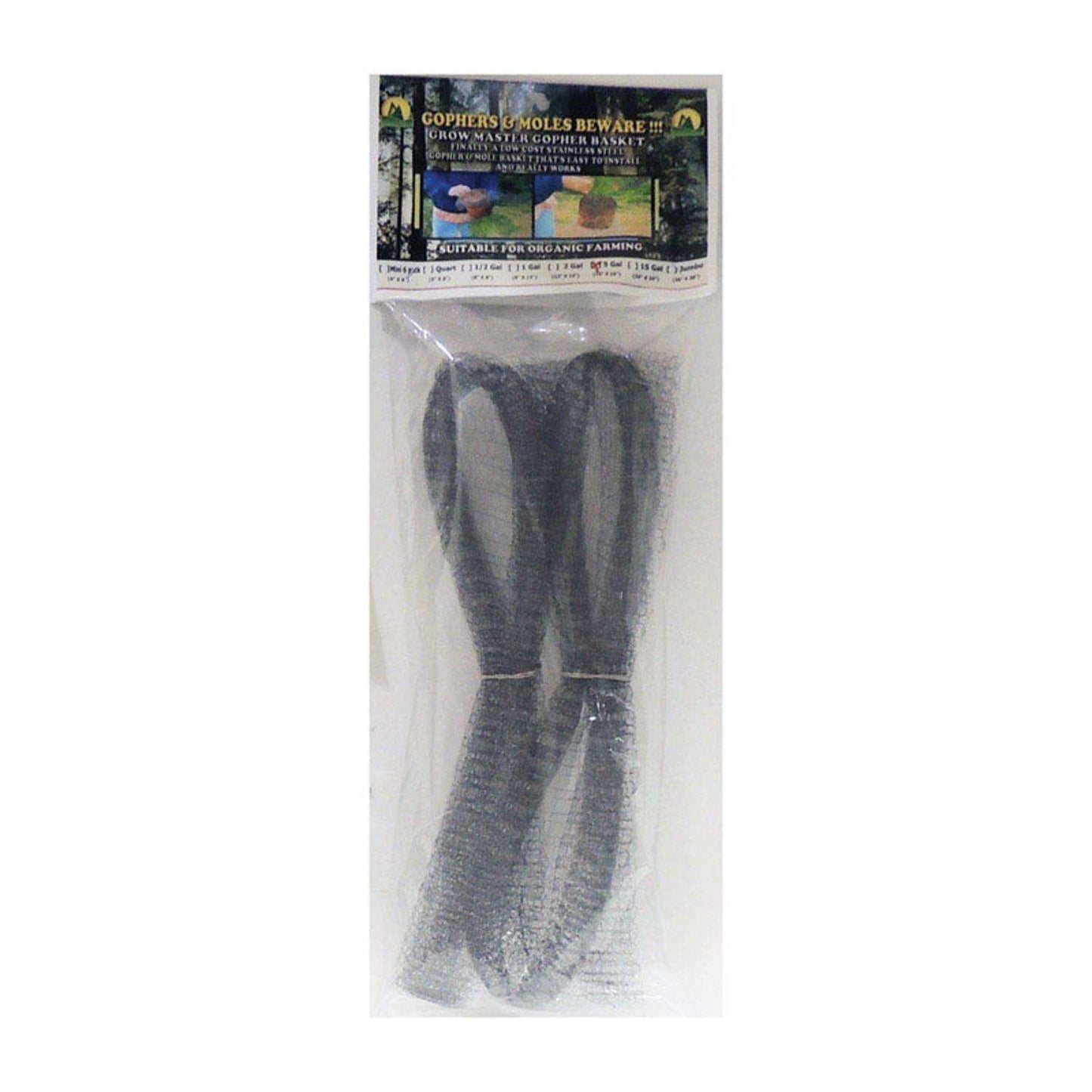  Grow Master 16 In. W Gray Stainless Steel Gopher Wire Basket