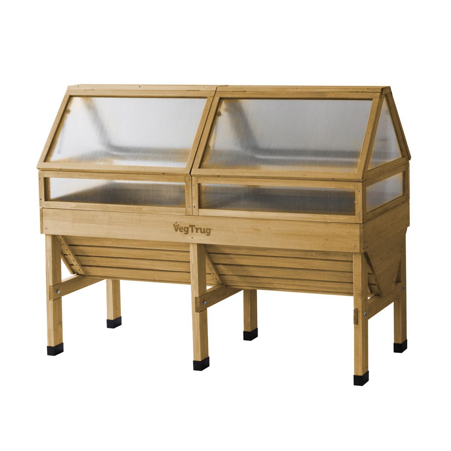 VegTrug Cold Frame Natural 71 In. W X 30 In. D X 26 In. H Raised Bed Greenhouse
