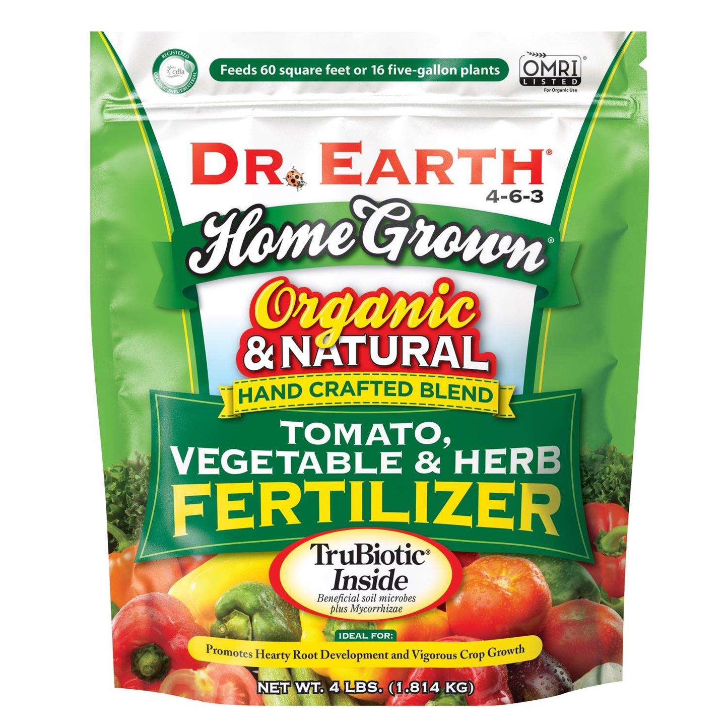  Dr. Earth Home Grown Organic Granules Tomatoes Plant Food 4 Lb