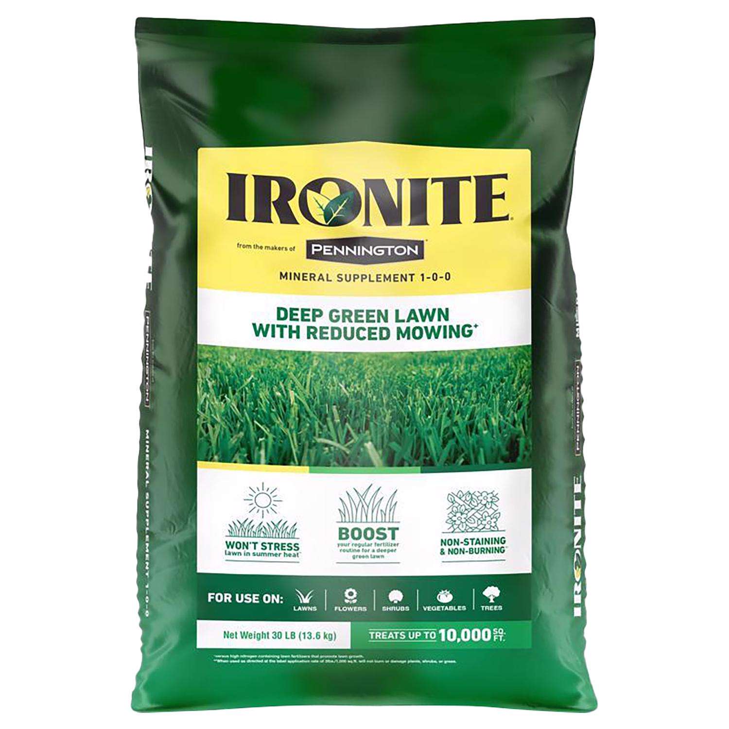  Pennington Ironite All-Purpose Lawn Fertilizer For All Grasses 10000 Sq Ft