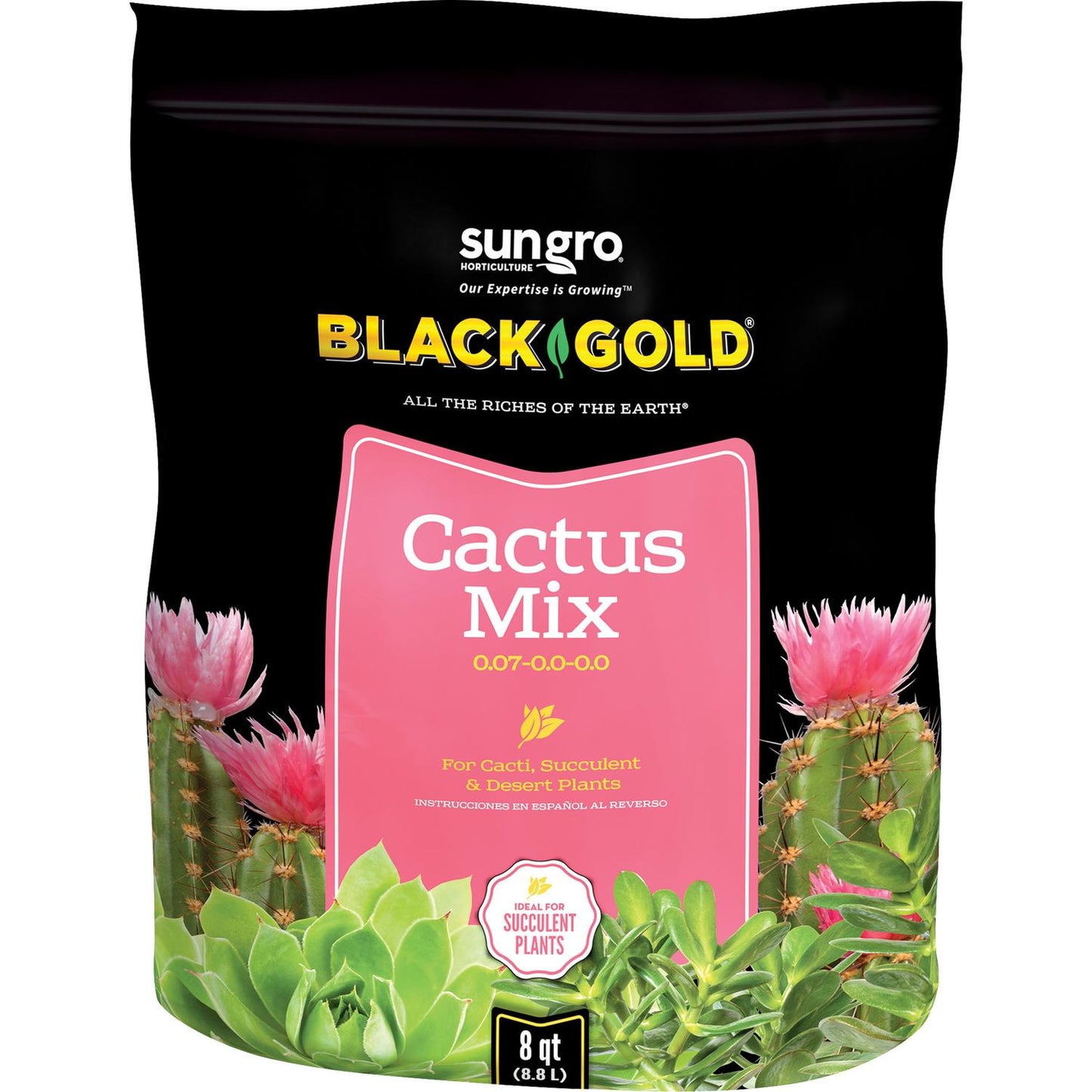  Black Gold Organic Cacti And Succulent Potting Mix 8 Qt