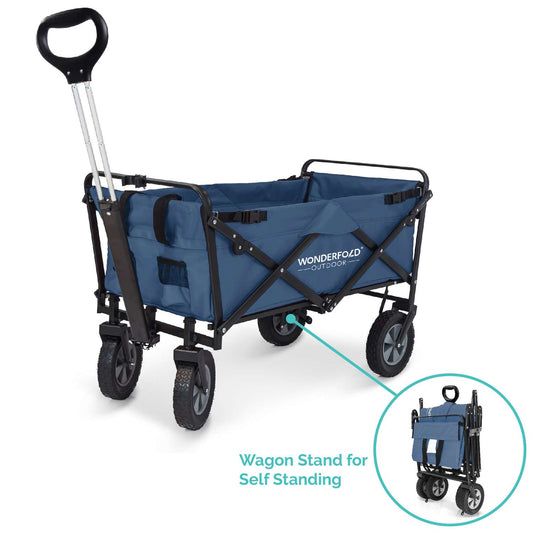  WonderFold Outdoor S-Series Polyester Fabric Folding Utility Wagon 150 Lb. Cap.