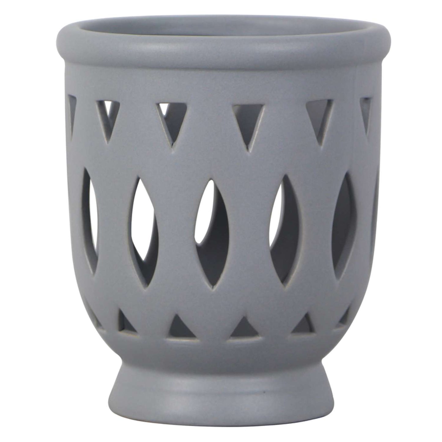  Trendspot Orchid 6.1 In. H X 5.5 In. W X 5.5 In. D X 6 In. D Ceramic Planter Gray