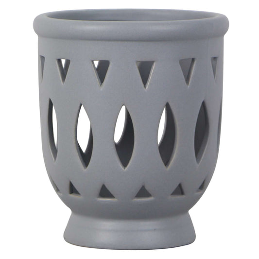  Trendspot Orchid 6.1 In. H X 5.5 In. W X 5.5 In. D X 6 In. D Ceramic Planter Gray