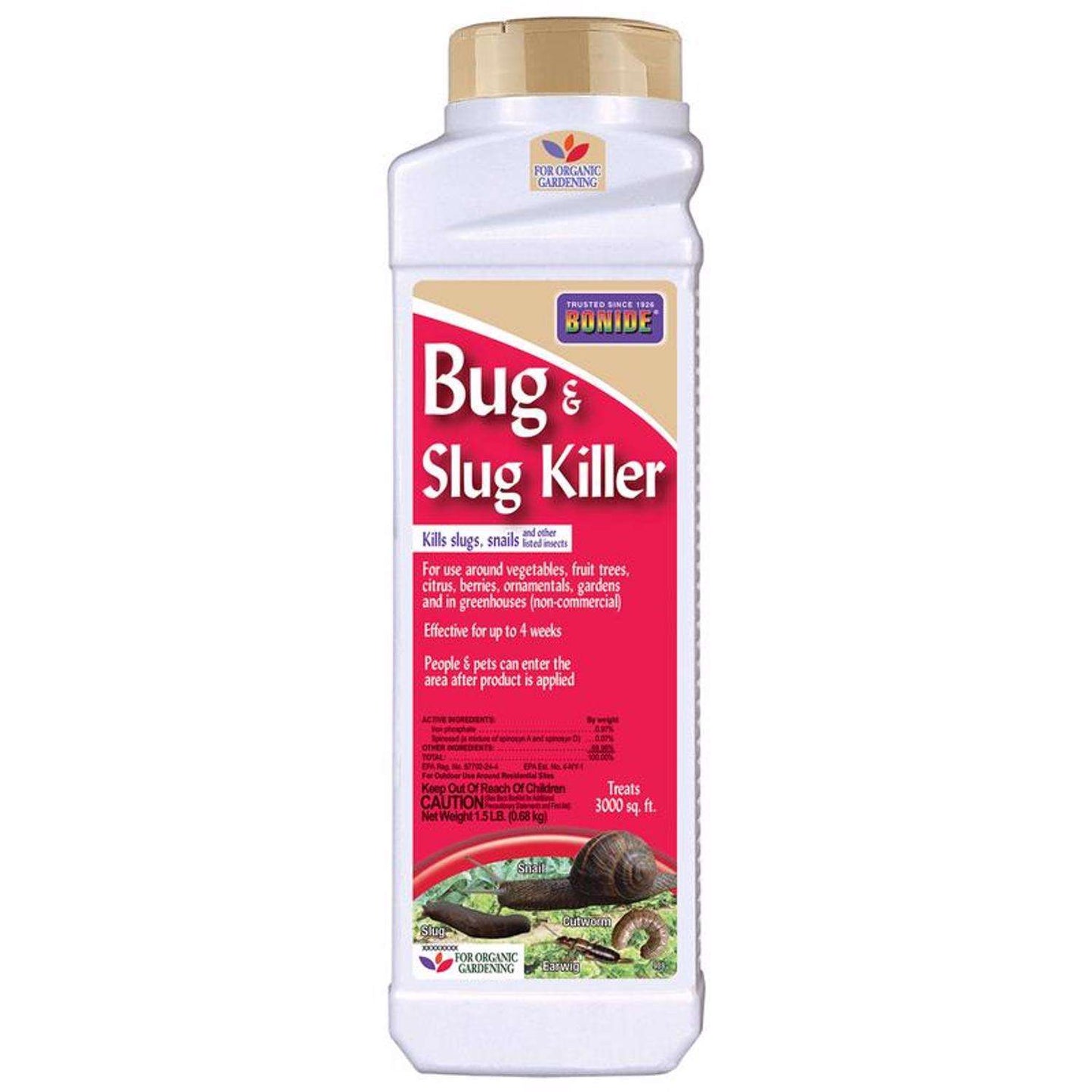  Bonide Bug & Slug Organic Insect Killer Granules 1.5 Lb