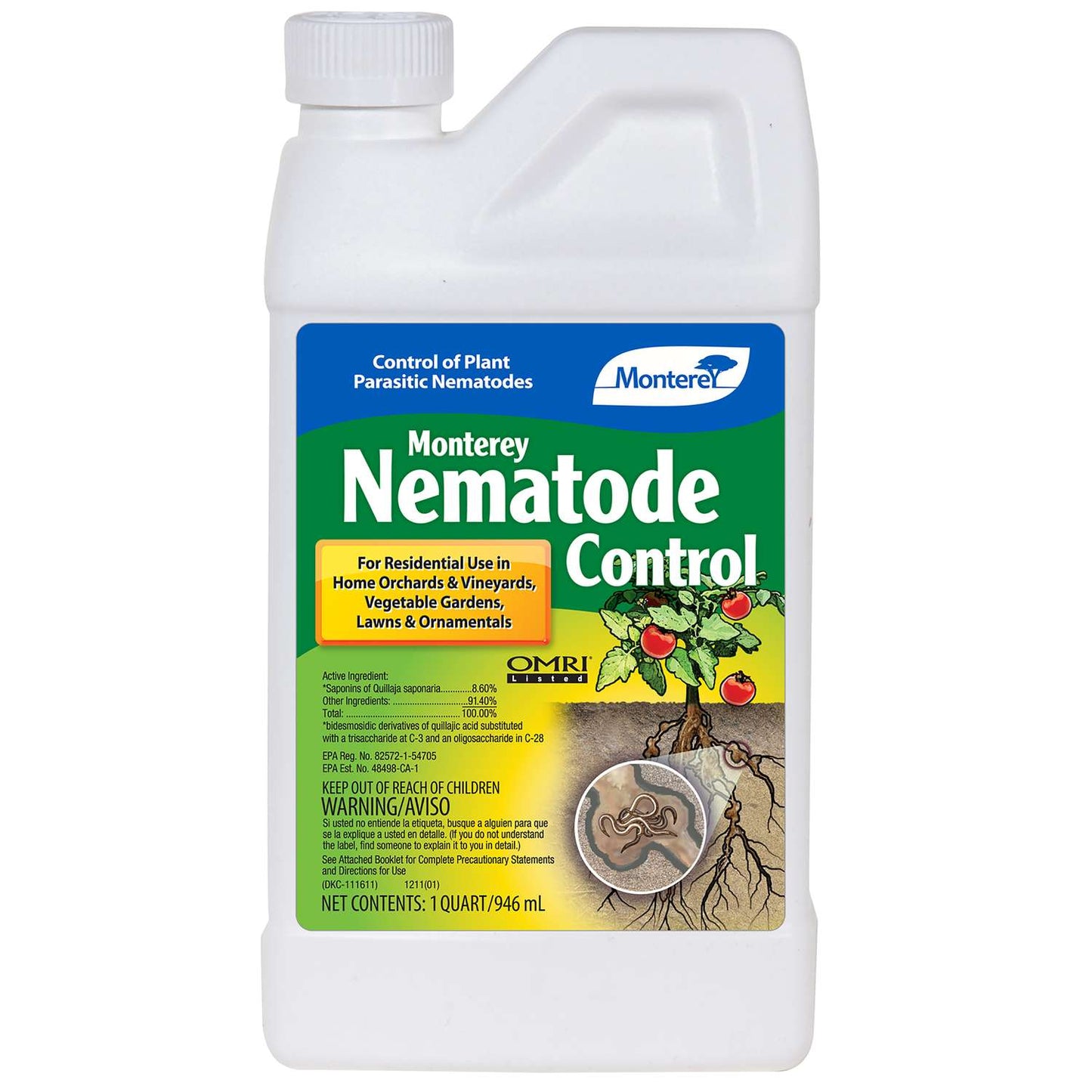  Monterey Organic Nematode Control Concentrate 32 Oz