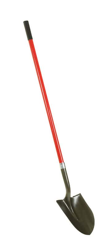  Ace 57.25 In. Steel Round Digging Shovel Fiberglass Handle