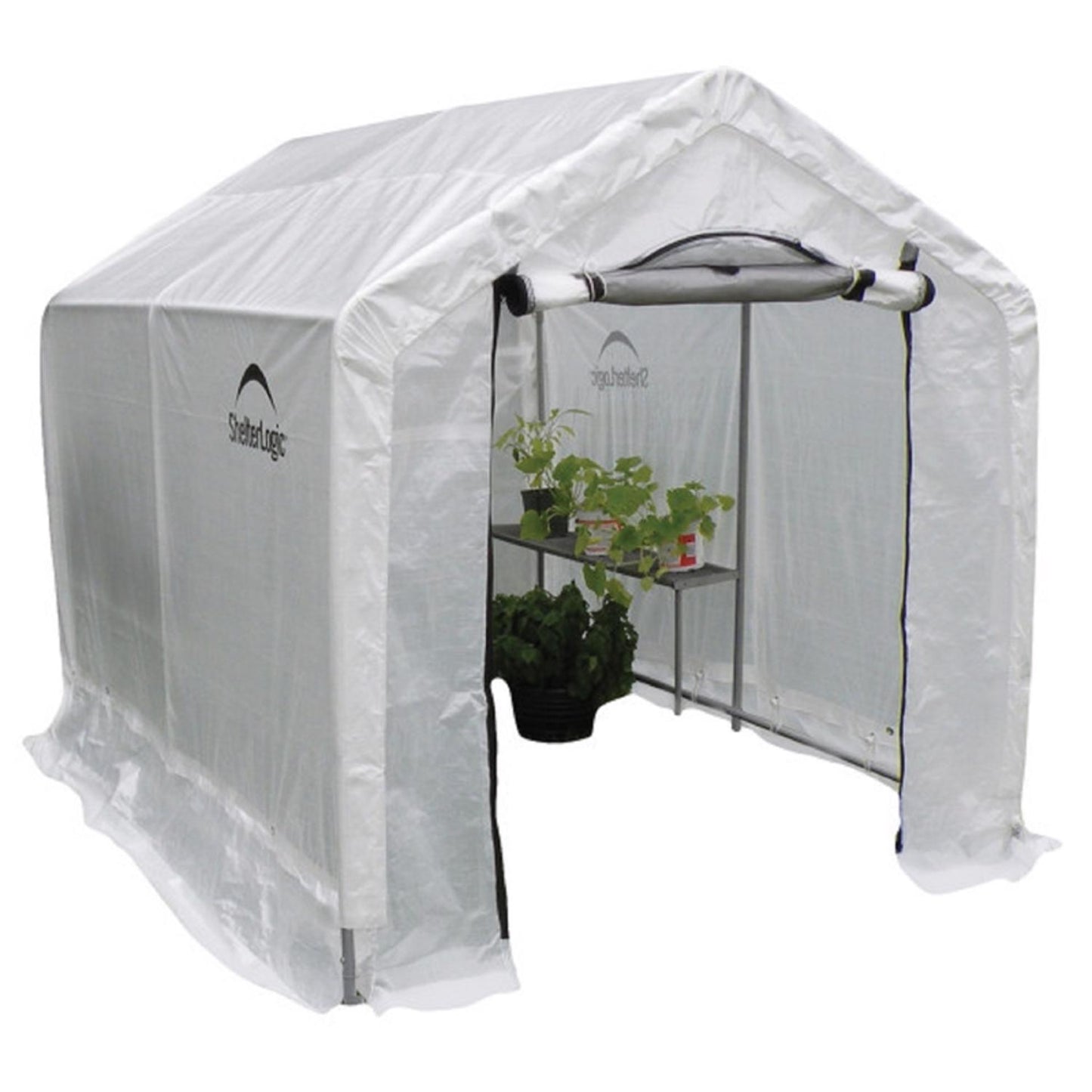  ShelterLogic GrowIt Translucent 96 In. W X 72 In. D X 78 In. H Peak Style Greenhouse
