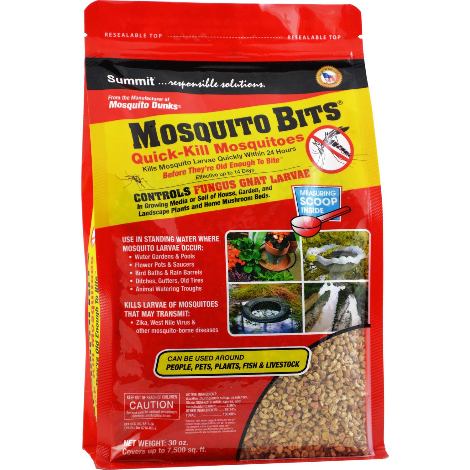  Summit Mosquito Bits Insect Killer Granules 30.5 Oz