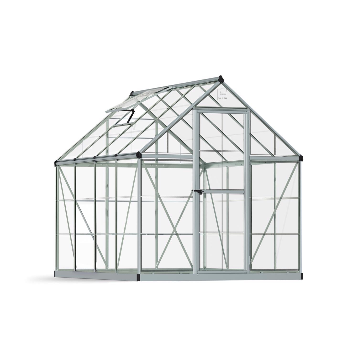 Canopia By Palram Harmony Silver 72.8 In. W X 97.2 In. D X 81.9 In. H Walk-In Greenhouse