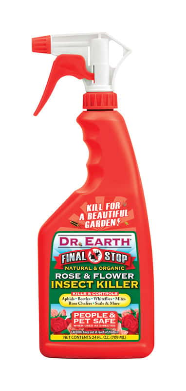  Dr. Earth Final Stop Rose & Flower Organic Insect Killer Liquid 24 Oz