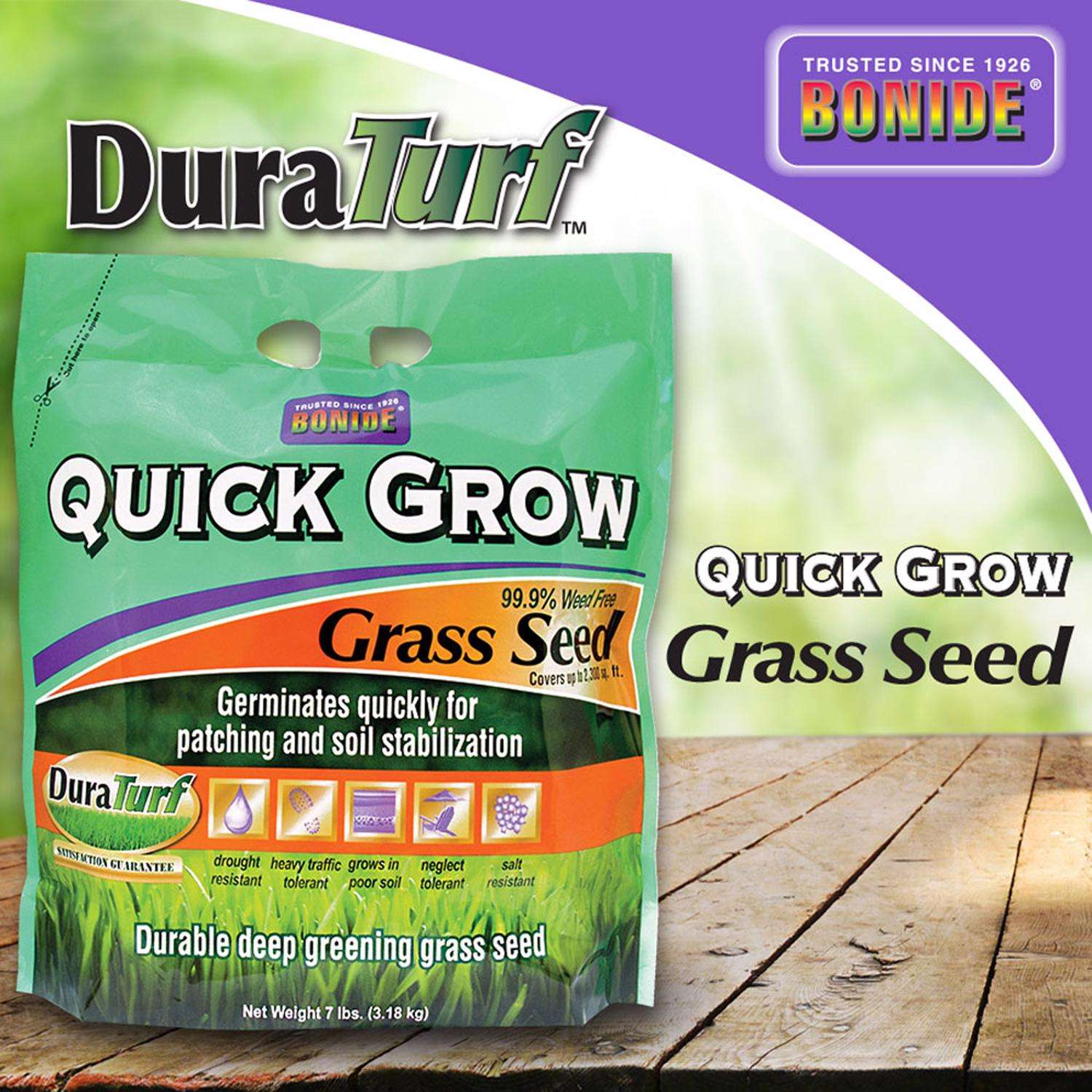  Bonide DuraTurf Mixed Full Sun/Light Shade Grass Seed 7 Lb