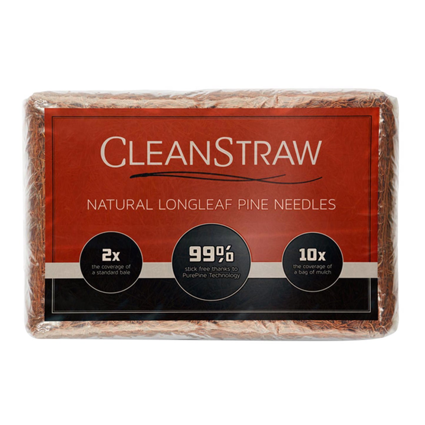  CleanStraw Natural Pine Needles Mulch 2.3 Cu Ft