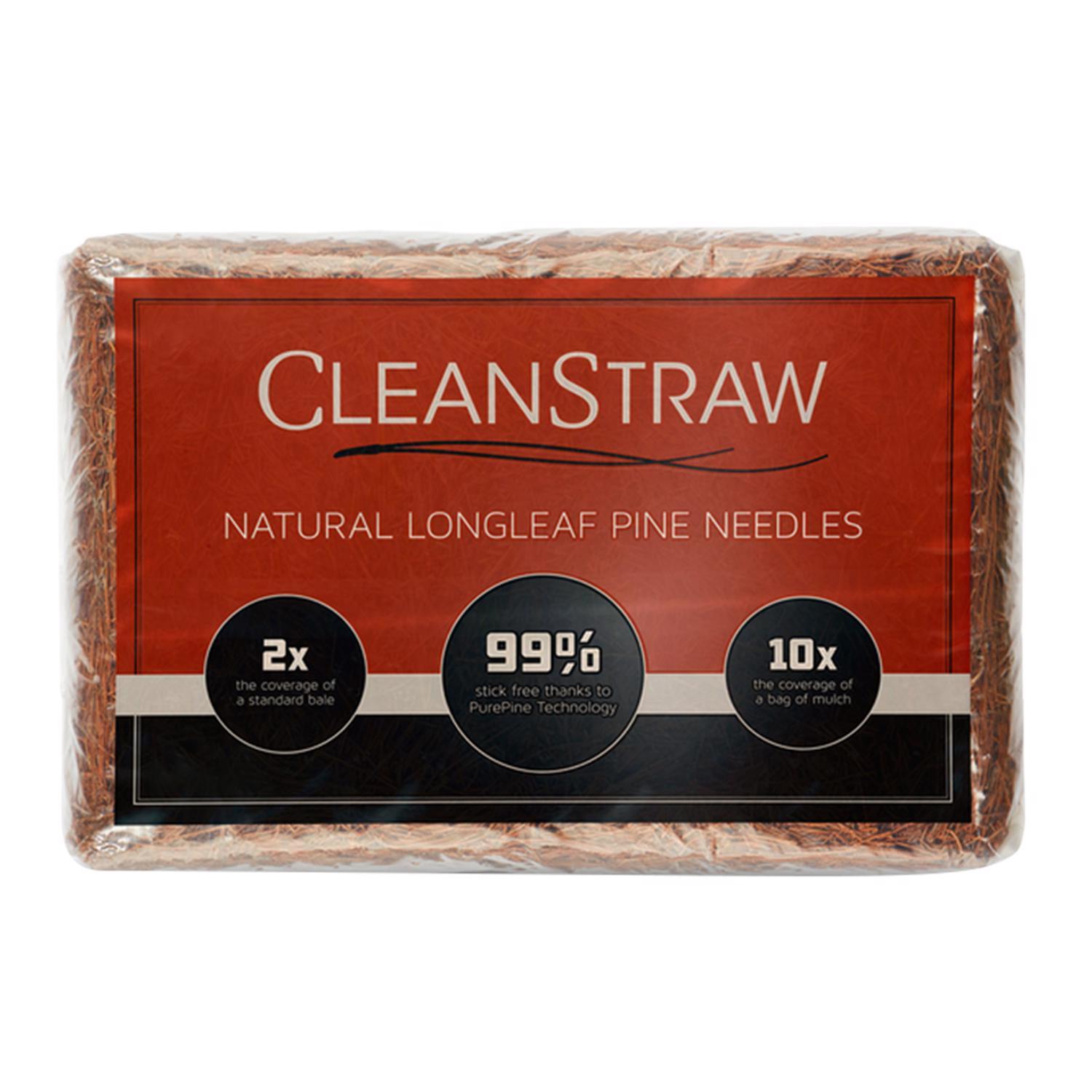  CleanStraw Natural Pine Needles Mulch 2.3 Cu Ft