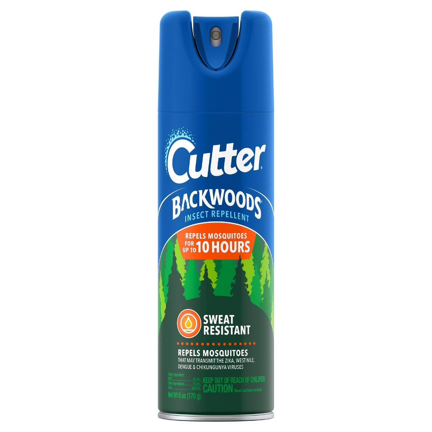  Cutter Backwoods Insect Repellent Liquid For Mosquitoes 6 Oz