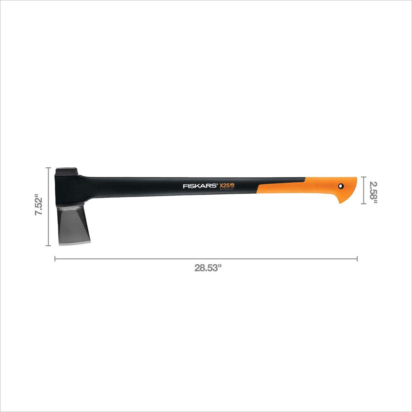  Fiskars X25 Single Bit Splitting Axe Fiberglass Handle