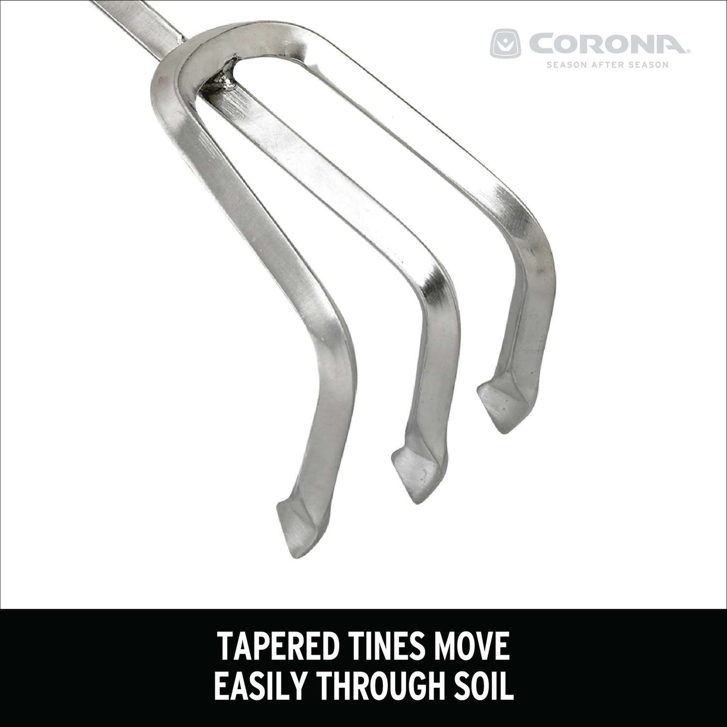  Corona ComfortGEL 3 Tine Stainless Steel Hand Cultivator 7 In. Rubber Handle