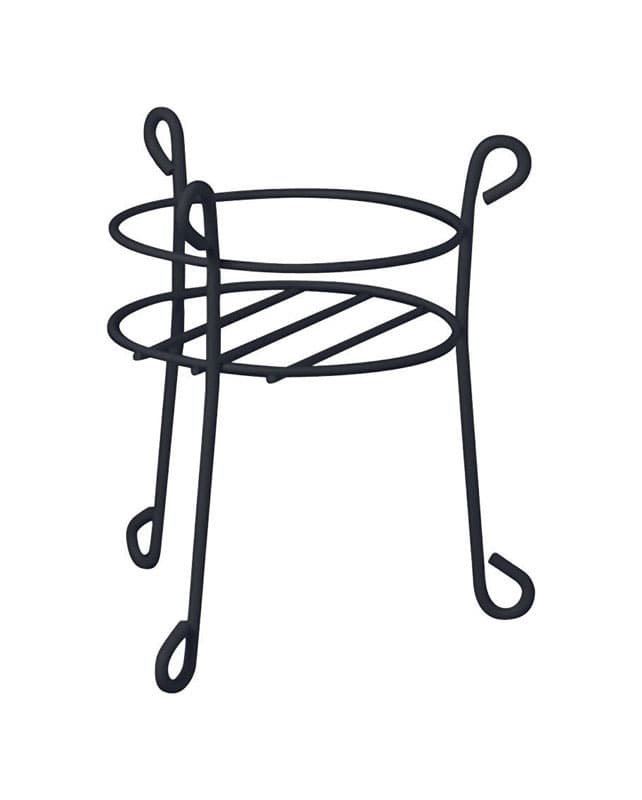  Panacea 15 In. H Black Steel Plant Stand