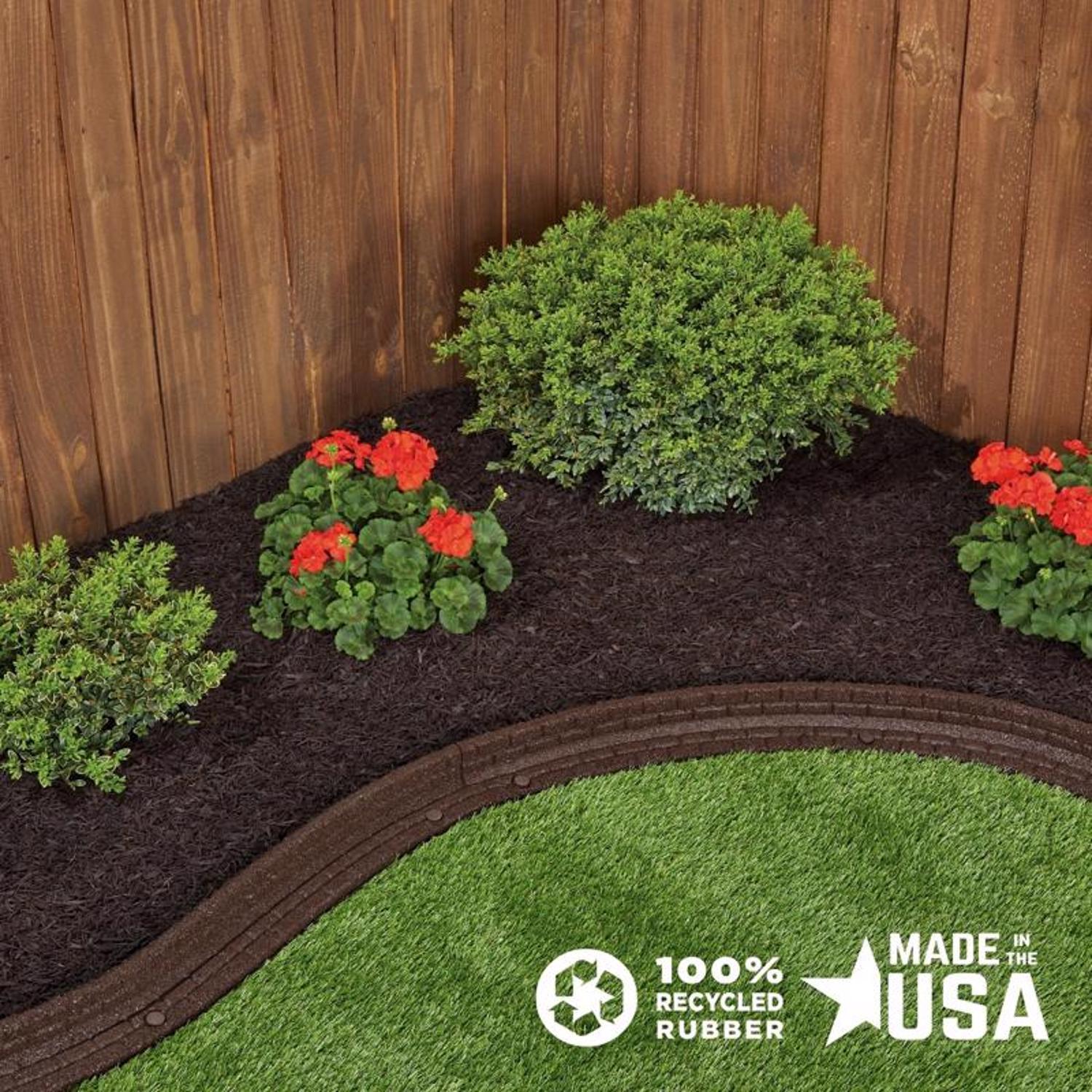  Ground Smart Brown Shredded Rubber Mulch 0.8 Cu Ft