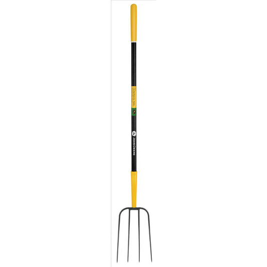  John Deere 4 Tine Steel Manure Fork 48 In. Fiberglass Handle