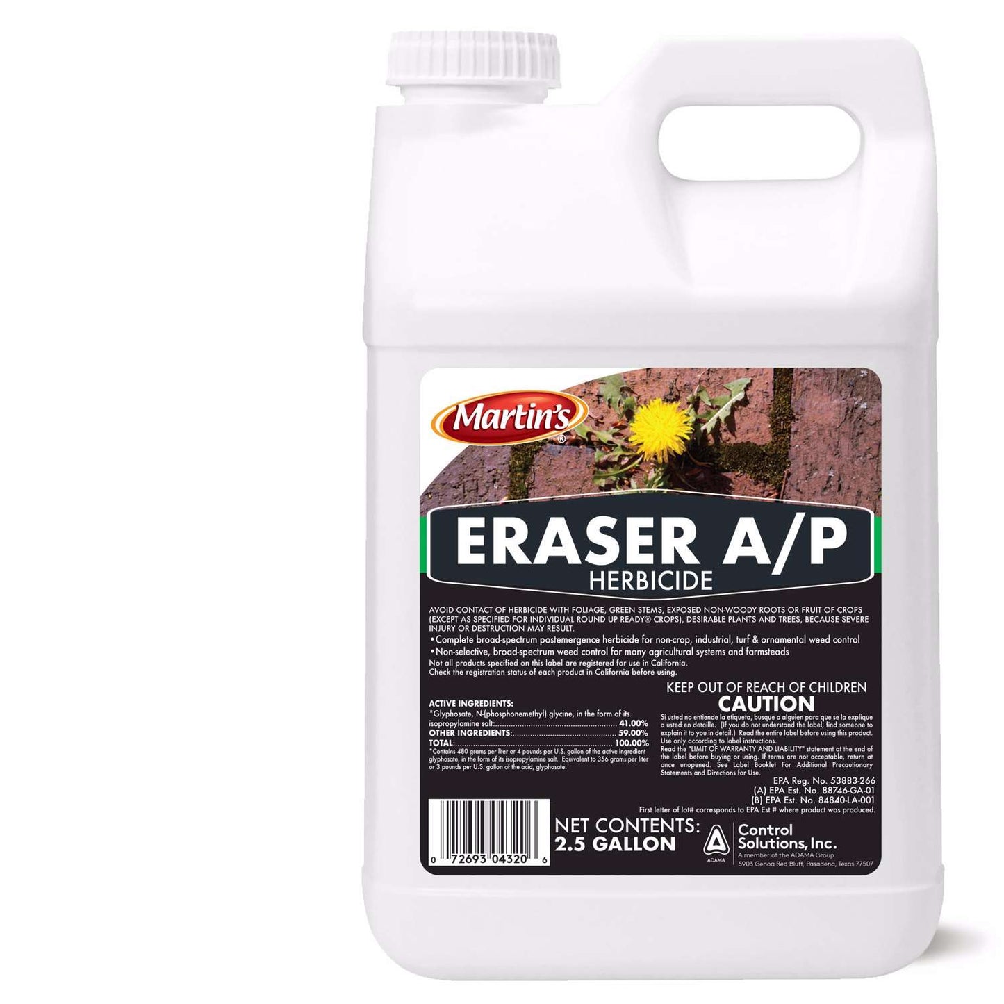  Martin's Eraser A/P Vegetation Herbicide Concentrate 2.5 Gal