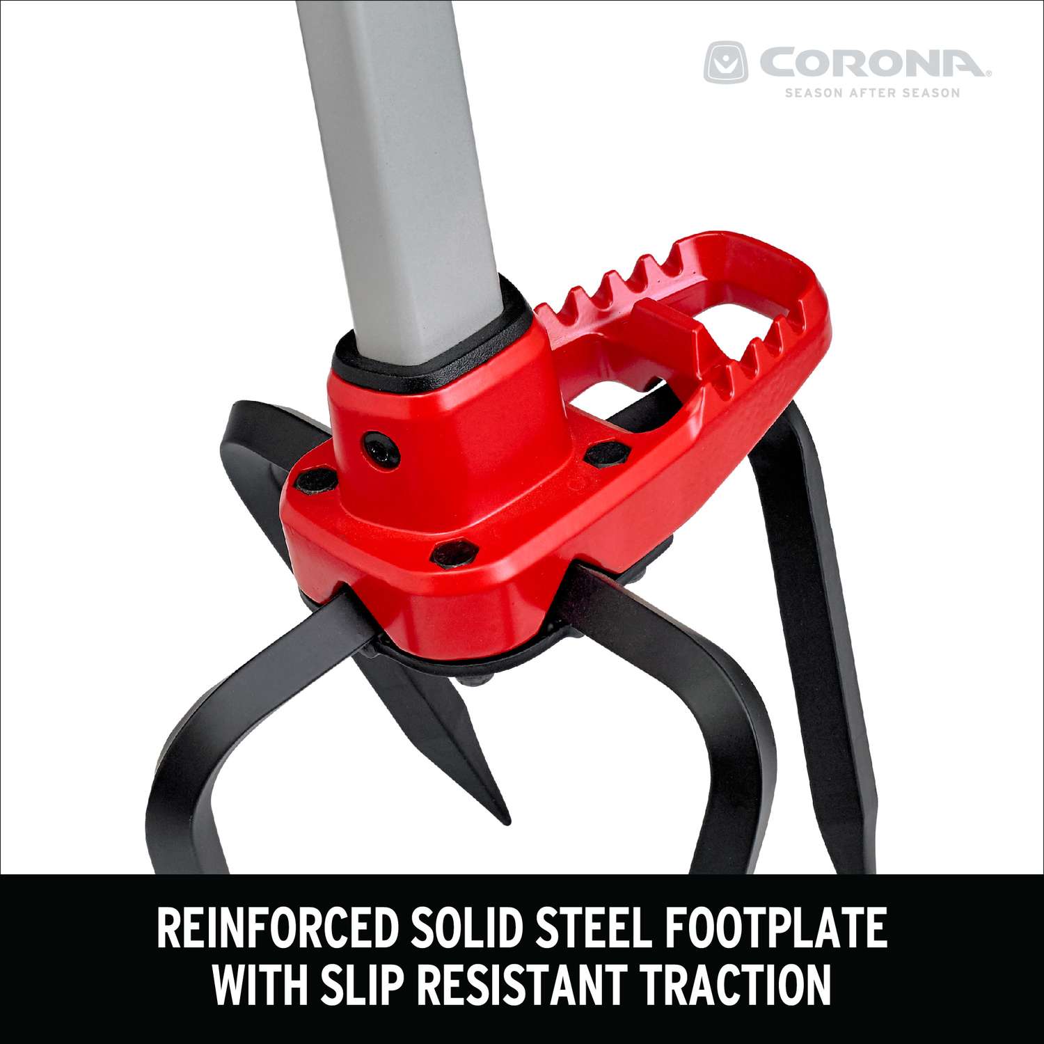  Corona ComfortGEL 4 Tine Steel Hand Tiller 6 In. Aluminum Handle