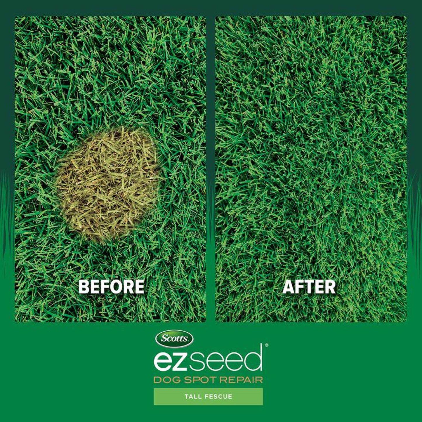  Scotts EZ Seed Tall Fescue Grass Sun Or Shade Pet/Dog Spot Grass Repair Seed 2 Lb