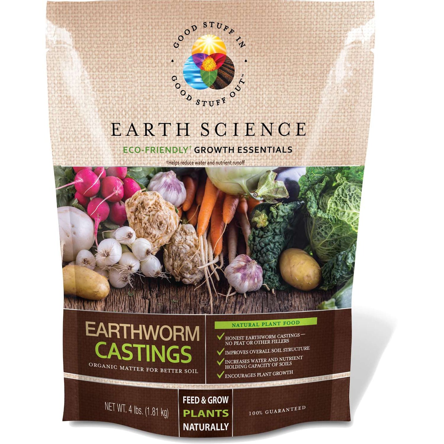  Earth Science Growth Essentials Organic Earthworm Castings 4 Lb