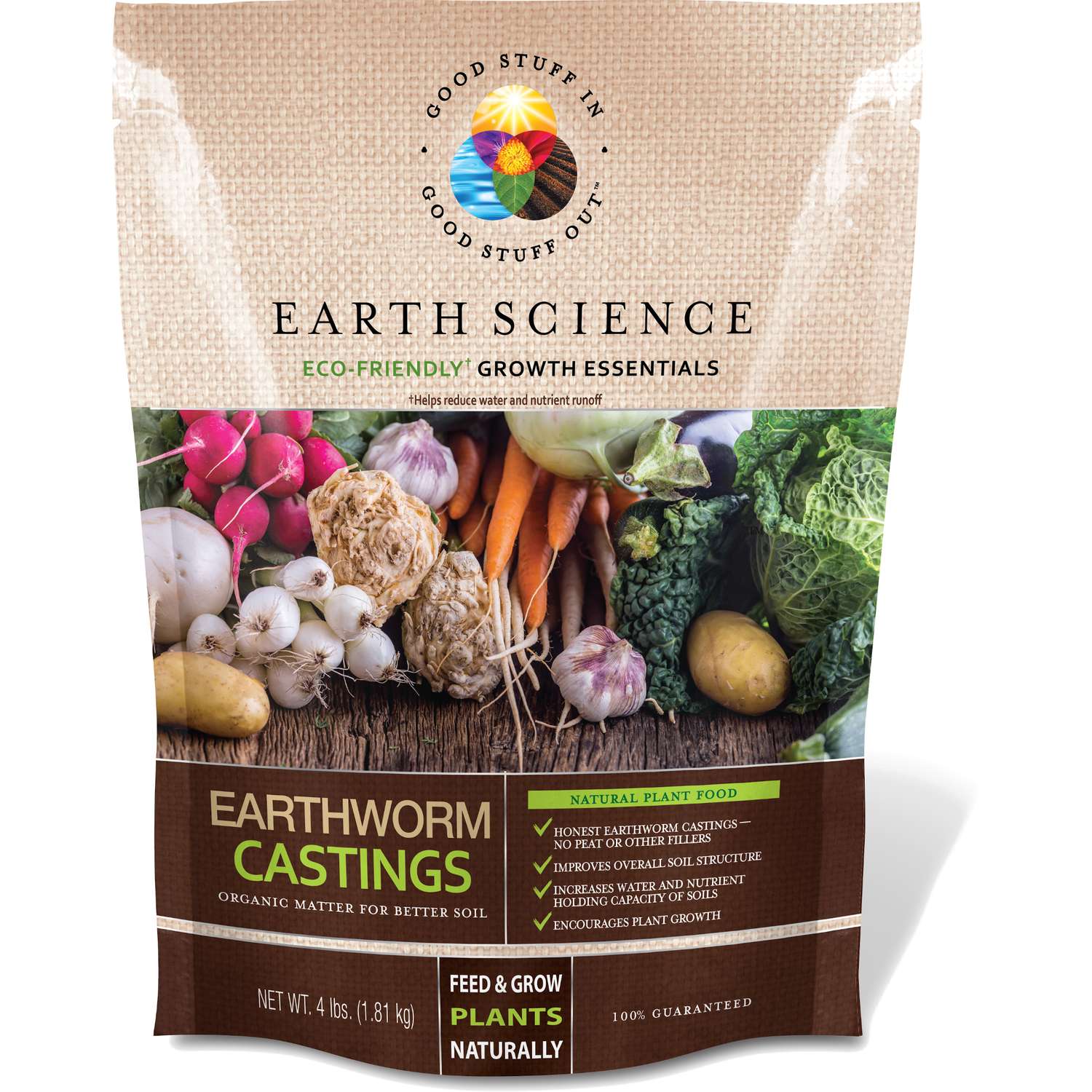  Earth Science Growth Essentials Organic Earthworm Castings 4 Lb