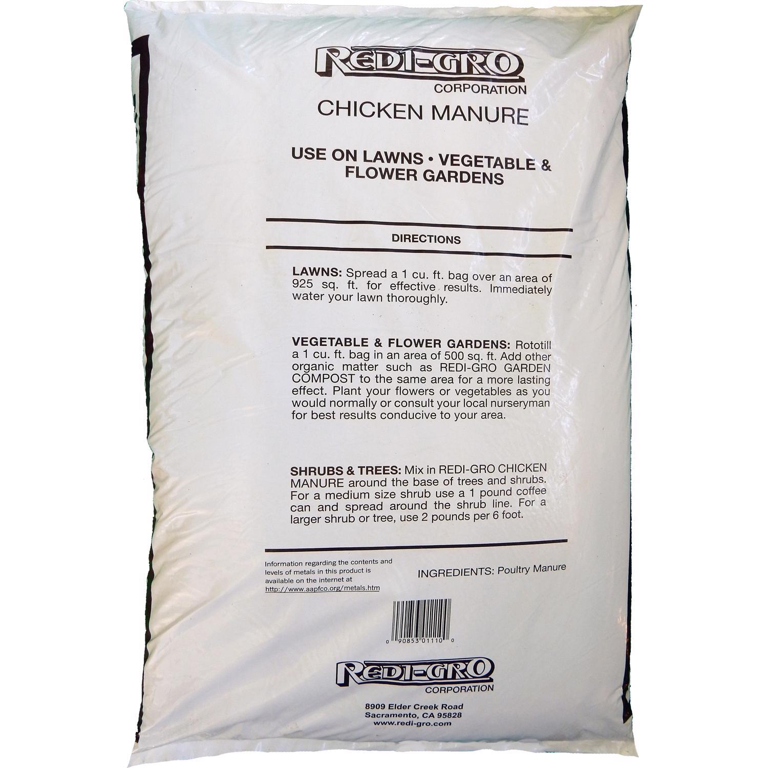  Redi-Gro Chicken Manure 1 Cu Ft 28.3 L