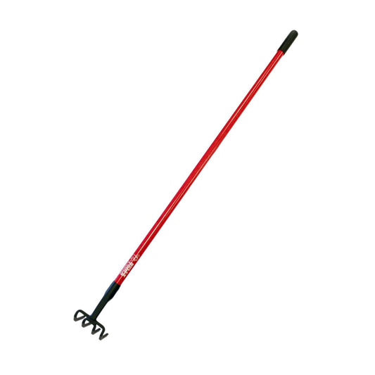 Bully Tools 4 Tine Steel Hand Cultivator 58 In. Fiberglass Handle