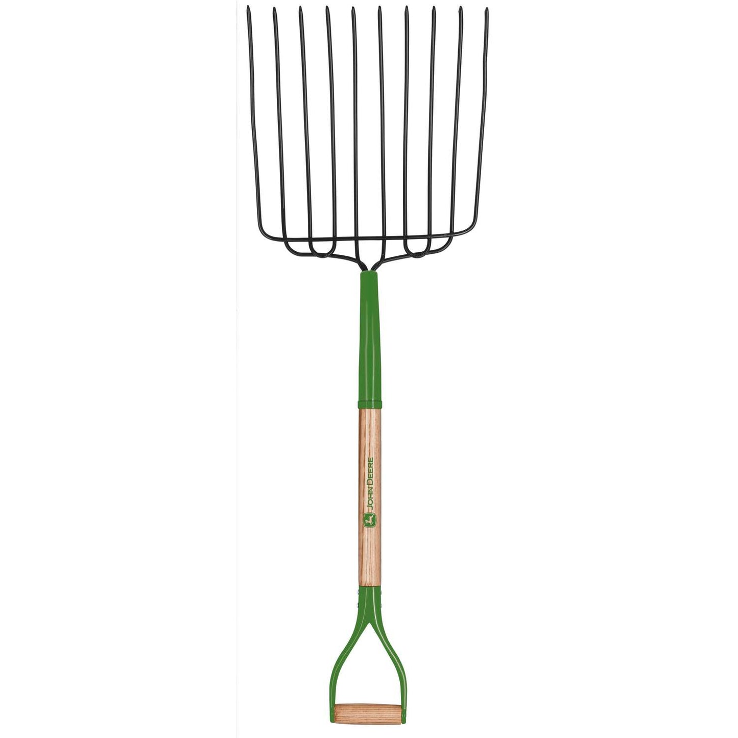  John Deere 10 Tine Steel Bedding Fork 30 In. Wood Handle
