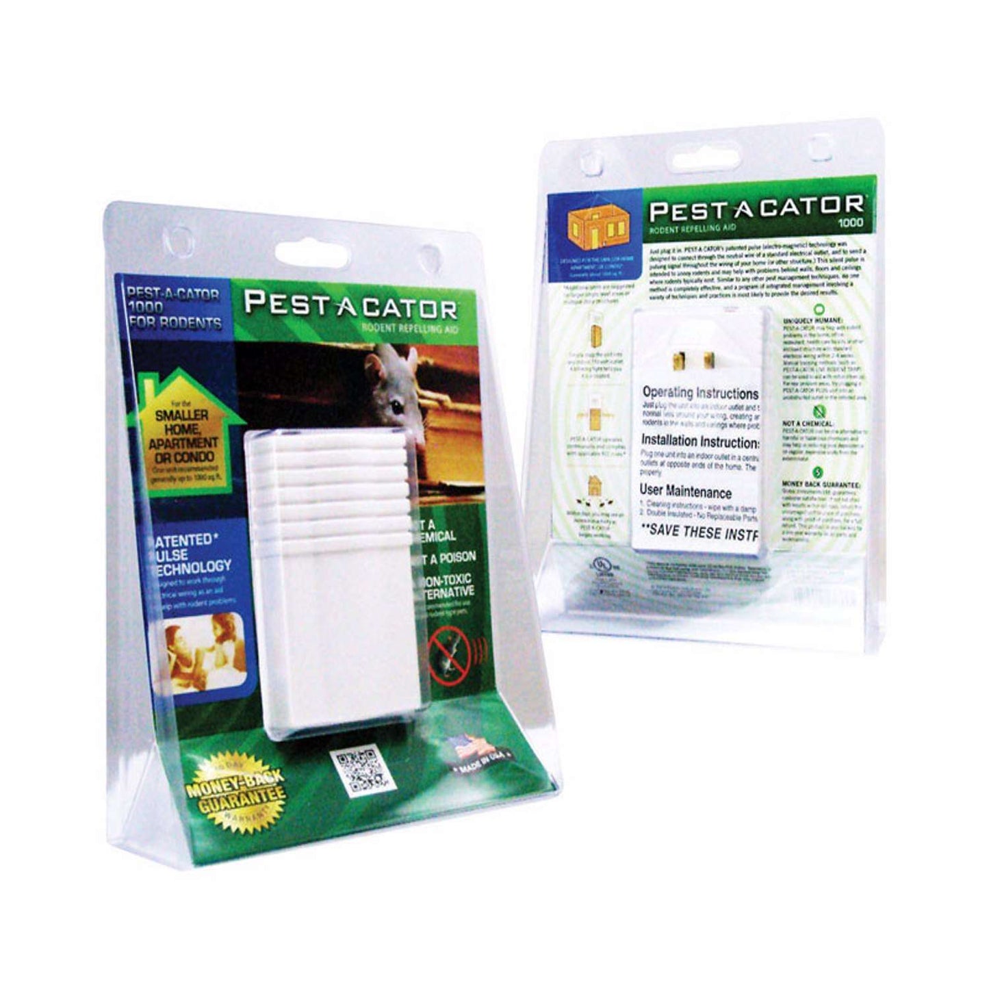  Pest-A-Cator Plug-In Electronic Pest Repeller For Rodents 1 Pk