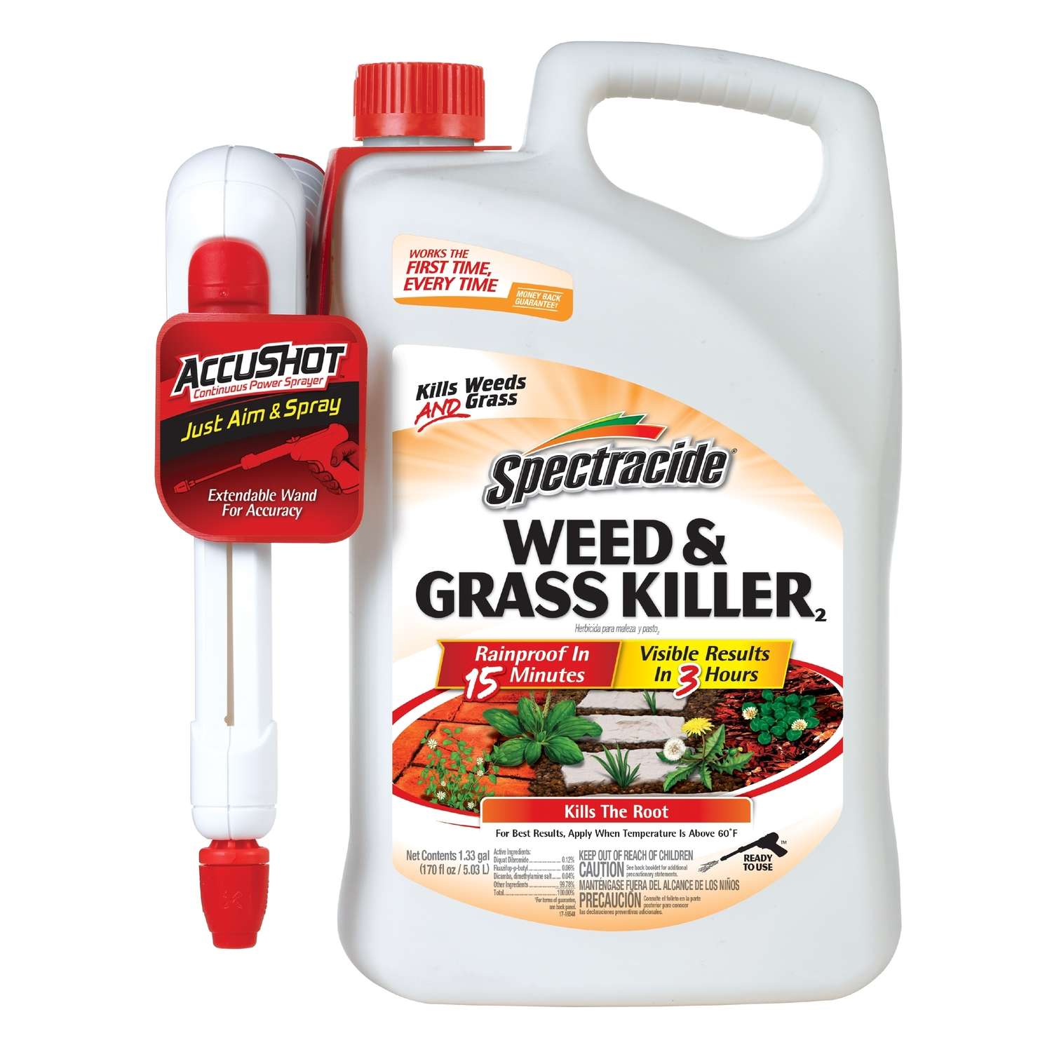 Spectracide AccuShot Weed And Grass Killer RTU Liquid 1.33 Gal