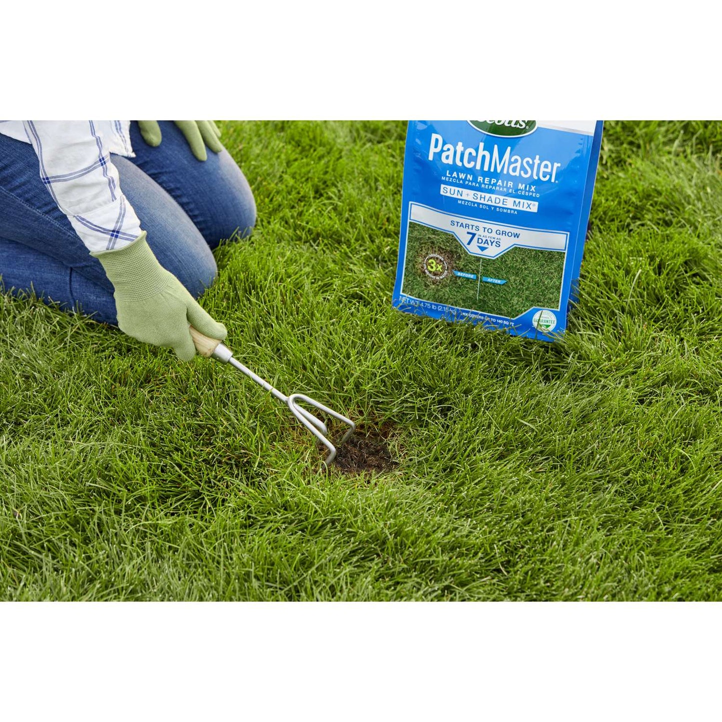  Scotts PatchMaster Mixed Sun Or Shade Grass Spot Repair Seed 4.75 Lb