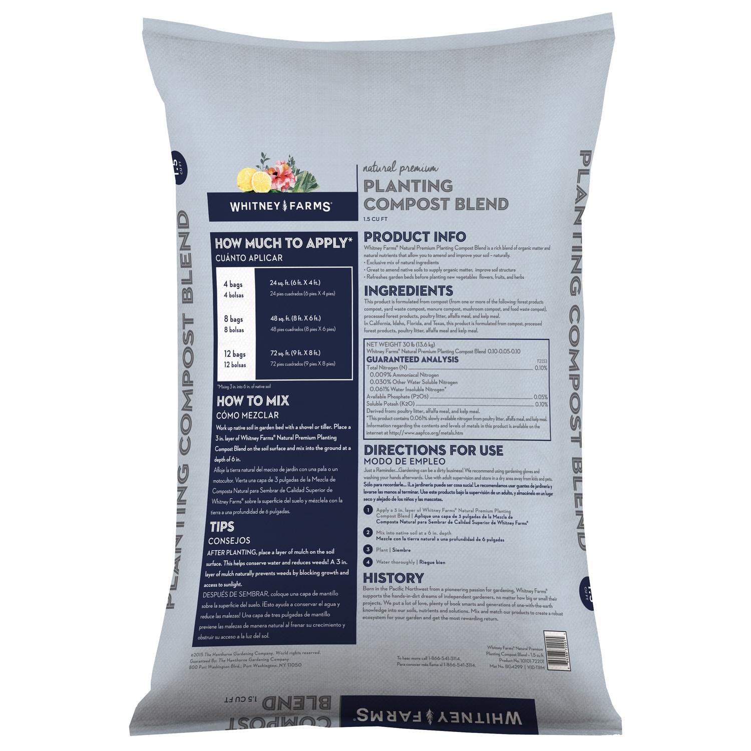  Whitney Farms Natural Premium Organic Soil Enhancer 42.47 L