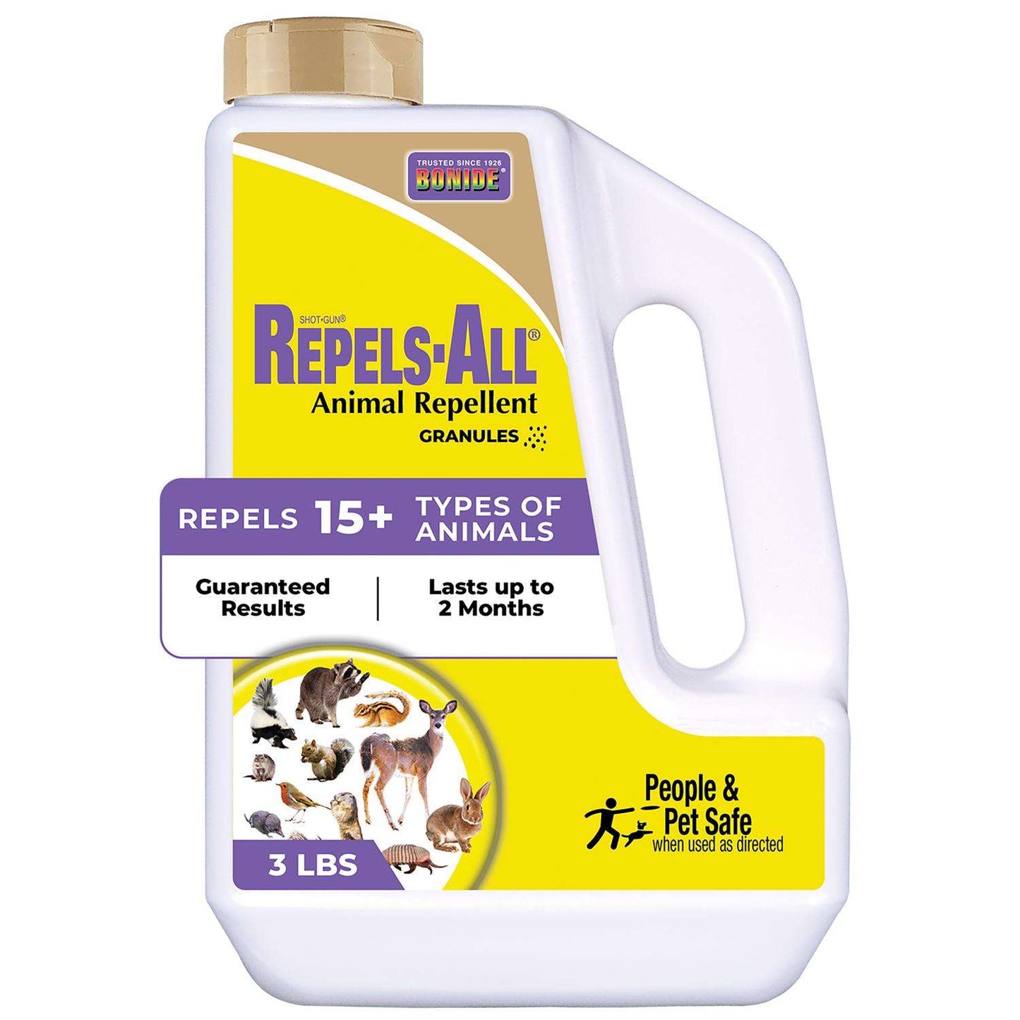  Bonide Repels-All Animal Repellent Granules For Most Animal Types 3 Lb
