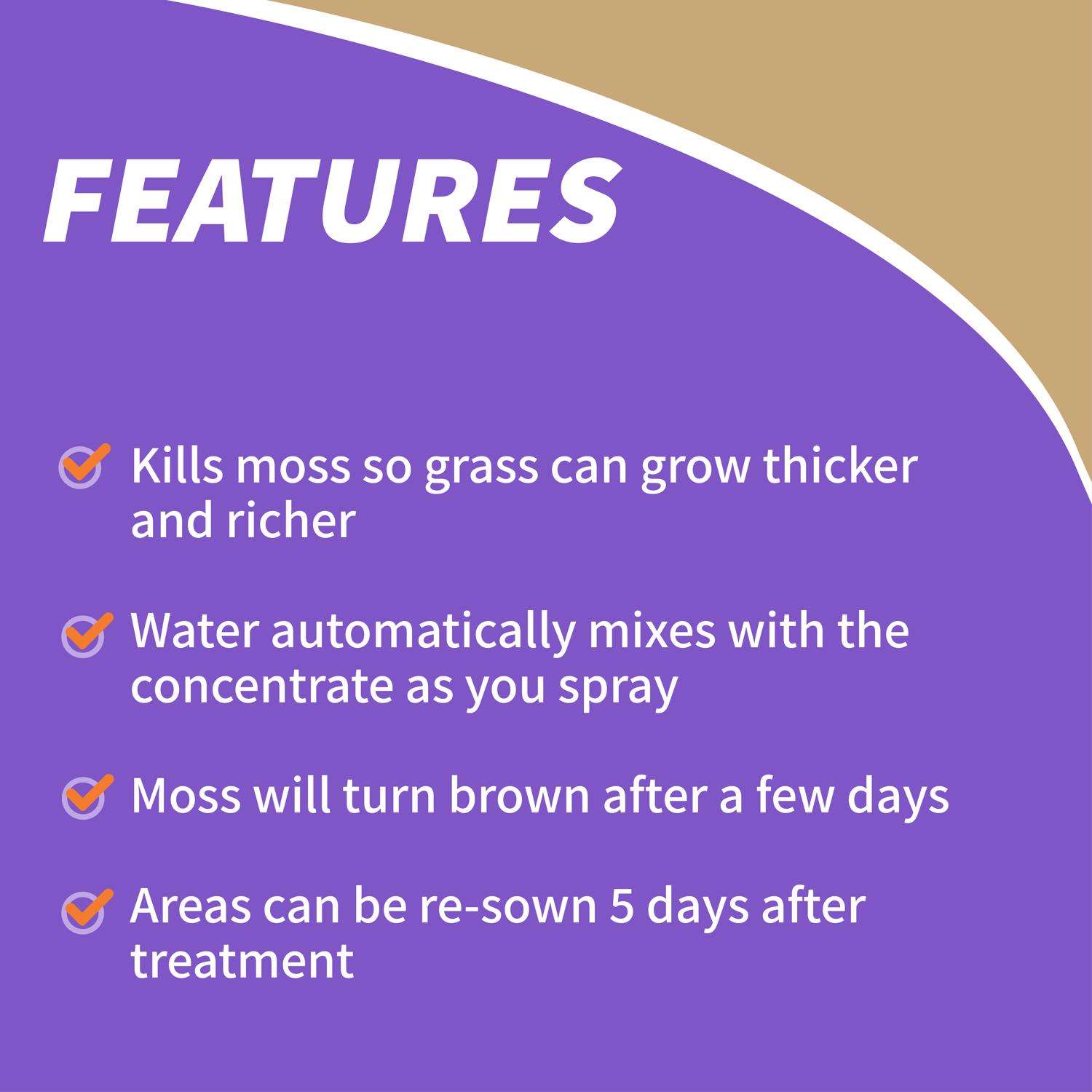  Bonide Mossmax Moss Killer RTS Hose-End Concentrate 32 Oz